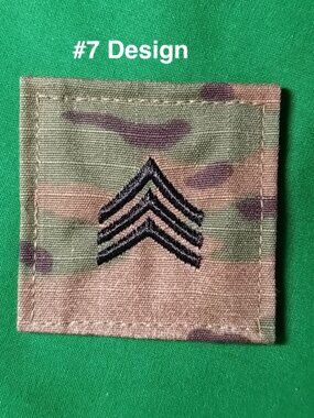 US Army Issued 09/2018‎ SGT/E5 Rank OCP w/ Hook Sergeant 8455016451632 #7